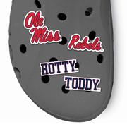 4PK OLE MISS REBELS HOTTY TODDY REBBER CLOG CHARM