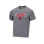 OLE MISS MENS HEATHERED IMPACT TEE