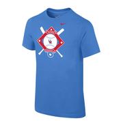 SS OLE MISS BASEBALL DIAMOND CROSS BATS CORE TEE