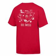 SS OLE MISS CAMPUS COMFORT WASH TEE