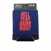 NAVY 12 OZ HELL YEAH DAMN RIGHT COLLAPSIBLE BEVERAGE HOLDER
