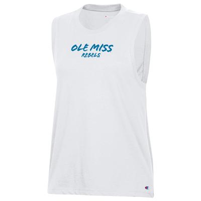 OLE MISS REBELS BRUSH FONT CORE TANK