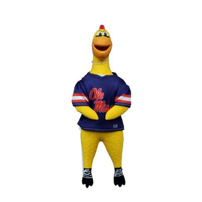 OLE MISS RUBBER CHICKEN PET TOY