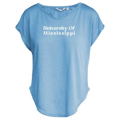 SS UNIVERSITY OF MISSISSIPPI DREAMBOAT SPLIT V TEE