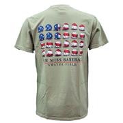 OLE MISS BASEBALL FLAG SS COMFORT COLORS TEE