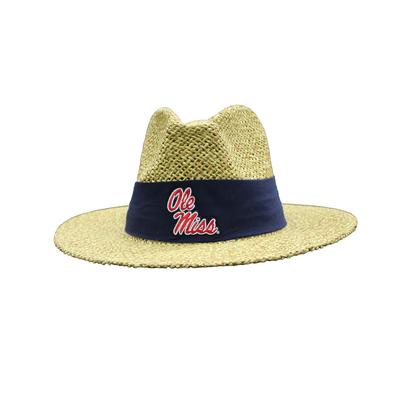 OLE MISS ANGLER UPF SAFARI STRAW HAT