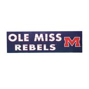 10X35 IN-OUTDOOR OLE MISS REBELS BLOCK M SIGN