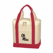 OLE MISS SMALL COTTON CANVAS COOLER BAG