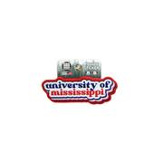 2 INCH UNIVERISTY OF MISSISSIPPI BUBBLE CLOUD RUGGED STICKER