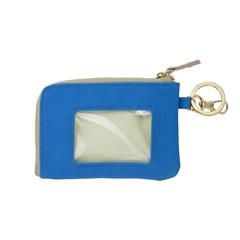 CLEAR WINDOW ID CASE WITH ZIPPERED COMPARTMENT