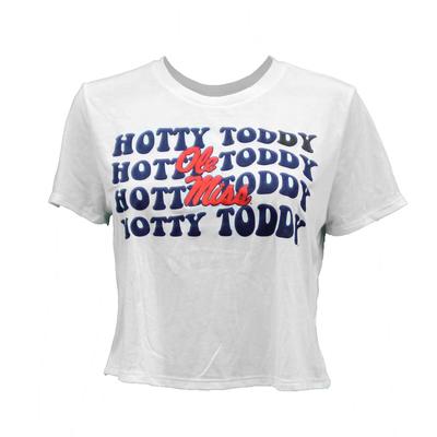 SS OLE MISS HOTTY TODDY GROVY GAL CROP TEE