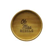 OLE MISS REBELS BAMBOO TRAY