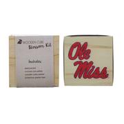 OLE MISS WOODEN CUBE BLOSSOM KIT SEEDS INCLUDED