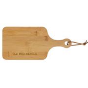 OLE MISS REBELS ETCHED BAMBOO CHARCUTERIE BOARD