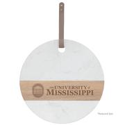 UNIVERSITY OF MISSISSIPPI LYCEUM MARBLE CHARCUTERIE BOARD