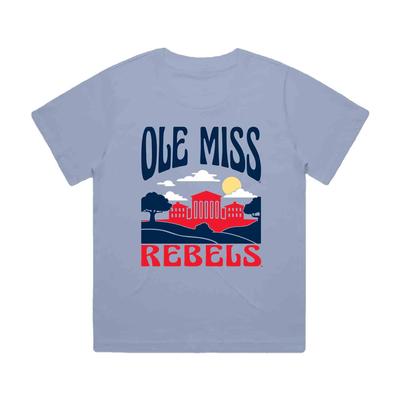 SS OLE MISS REBELS CAMPUS SCENE OVERSIZED TEE