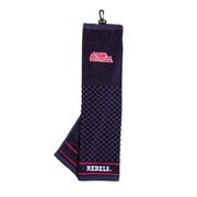 NAVY OLE MISS PREMIUM GOLF TOWEL