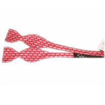 RED OLE MISS SILK BOW TIE